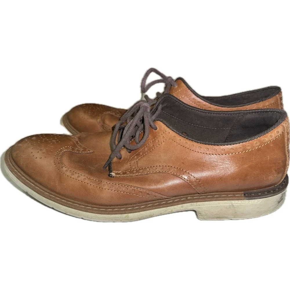 Cole Haan Men's 10.5M Original Grand‎ Wingtip Oxford Brown Leather C34120 Shoes